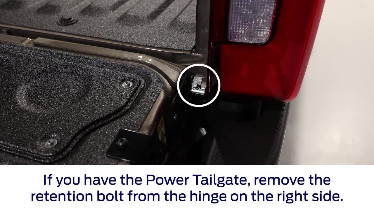 How To Remove The Tailgate On The Ford Super DUTY® Truck
