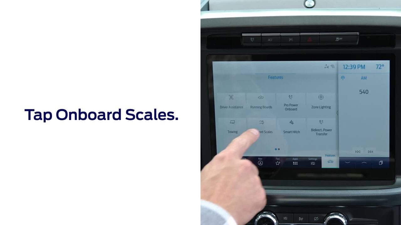 Using Your Onboard Scales