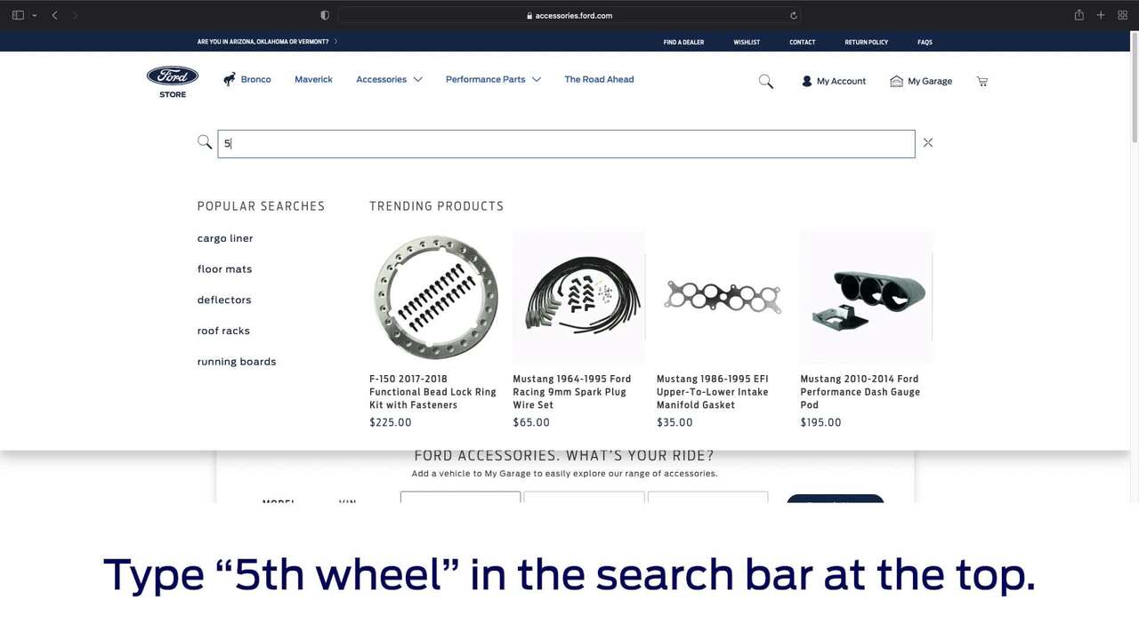 5TH-WHEEL Accessories For The Ford Super DUTY® Truck 