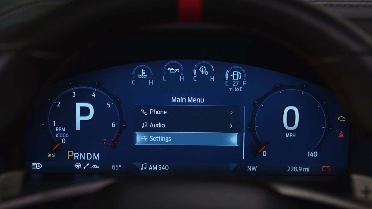 Bronco Raptor 12" Gauge Cluster With Performance View