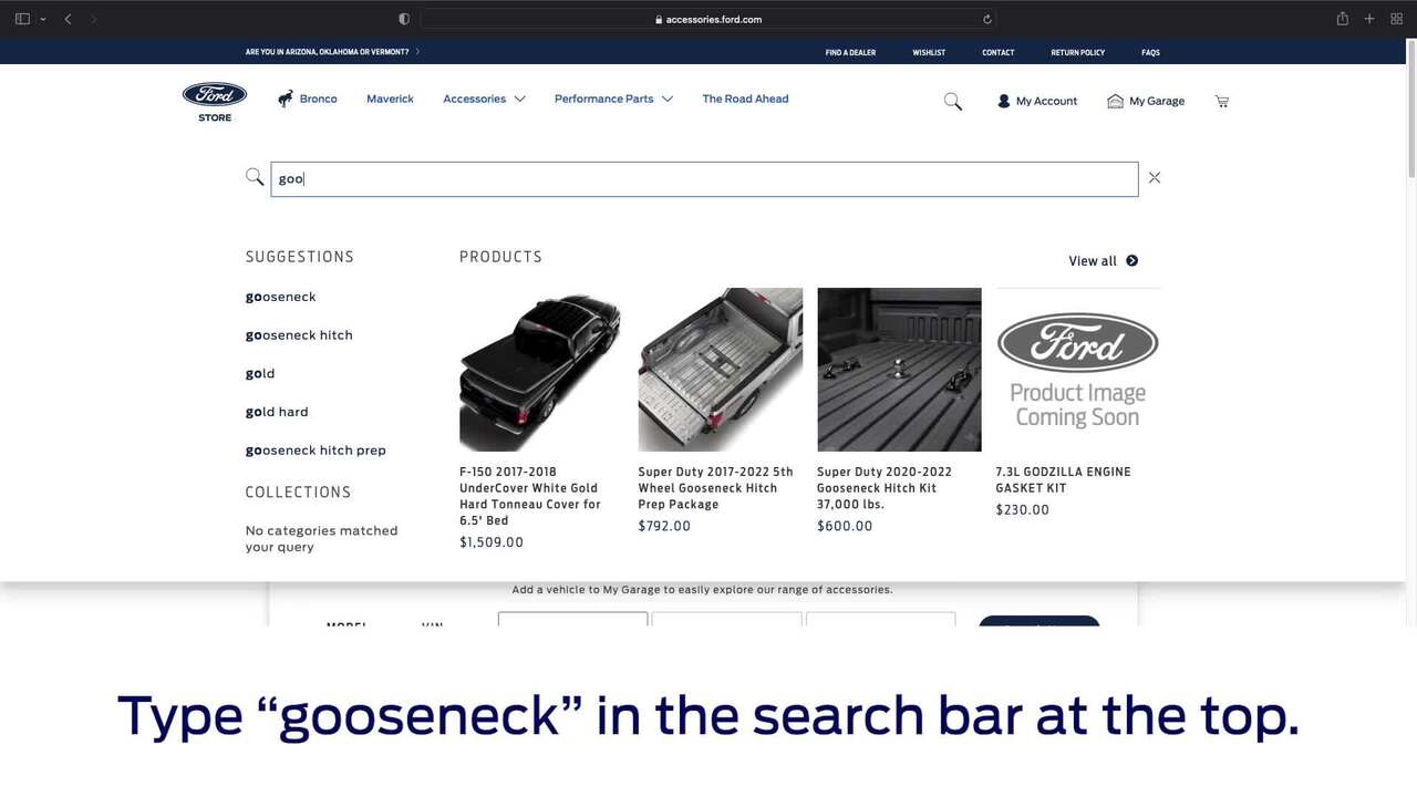 GOOSENECK ACCESSORIES FOR THE FORD SUPER DUTY® TRUCK 