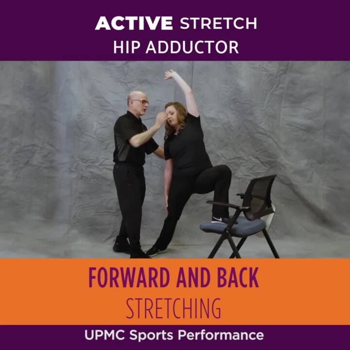 UPMC Sports Performance | Active Stretch for Hip Adductor SQ