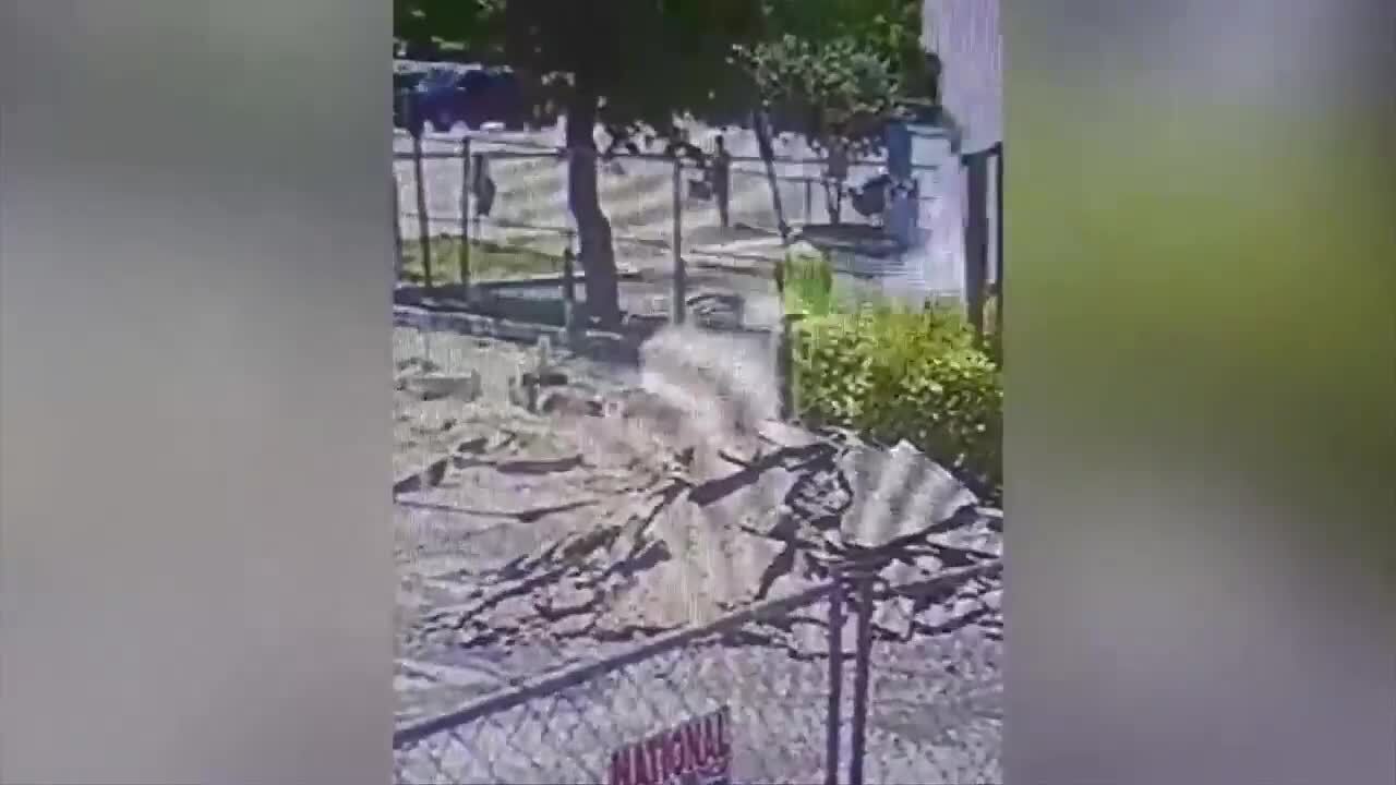 New surveillance video captures construction worker caught in explosion  after fuel tank ignites at gas station in Hallandale Beach - WSVN 7News |  Miami News, Weather, Sports | Fort Lauderdale