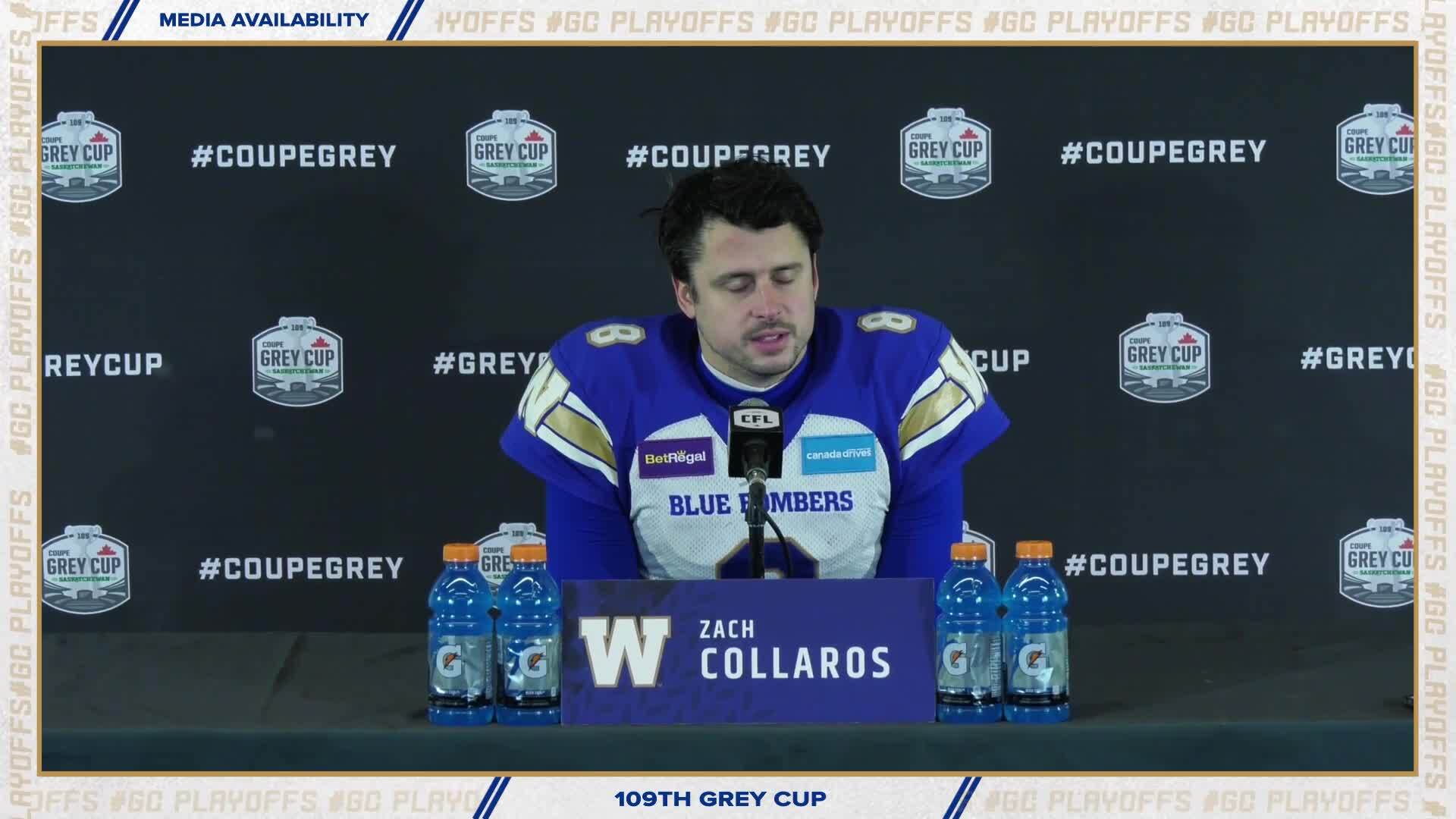 Zach Collaros  Post-game - Winnipeg Blue Bombers