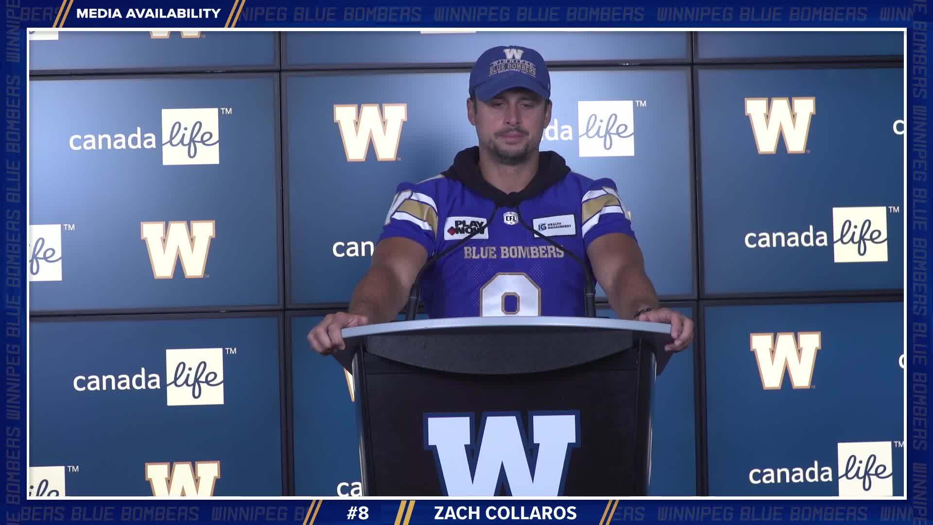 Zach Collaros  September 28 - Winnipeg Blue Bombers