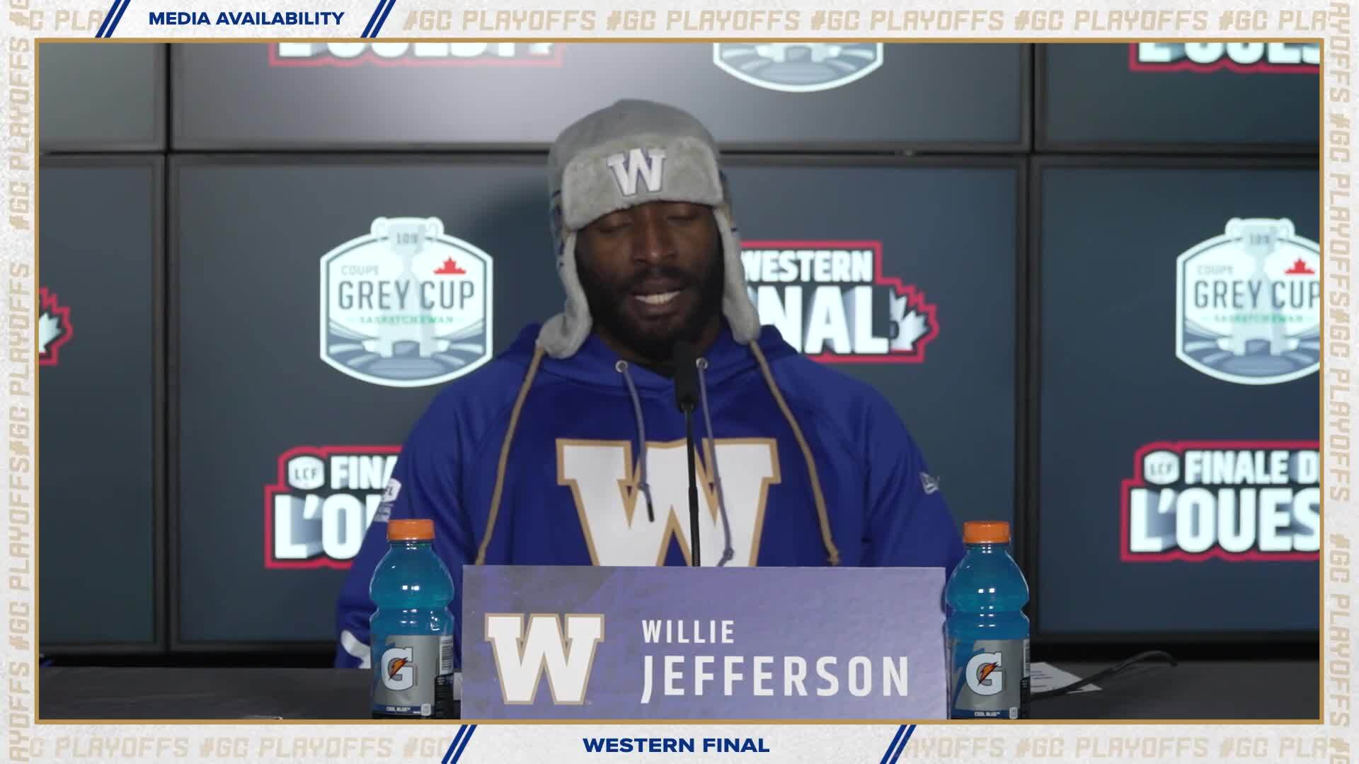 Willie Jefferson  November 12, 2022 - Winnipeg Blue Bombers