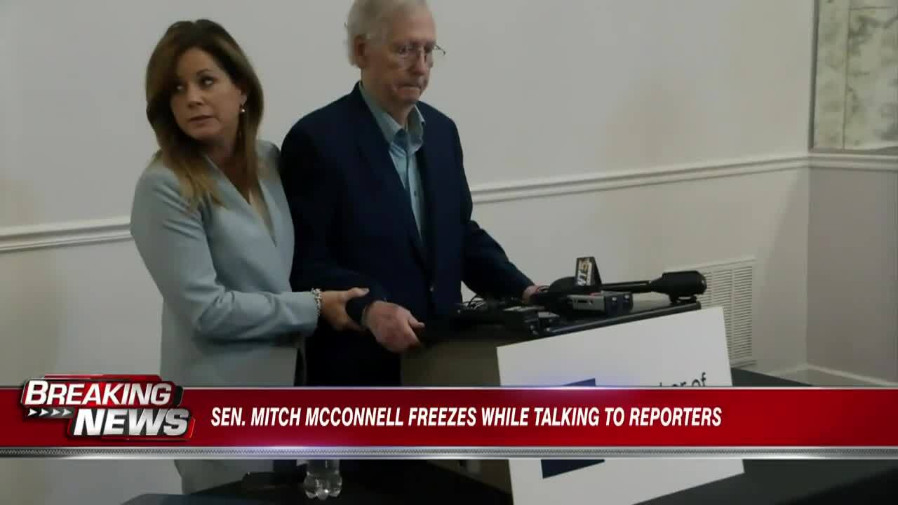 McConnell Freezes Up a Second Time While Addressing Reporters - The New  York Times