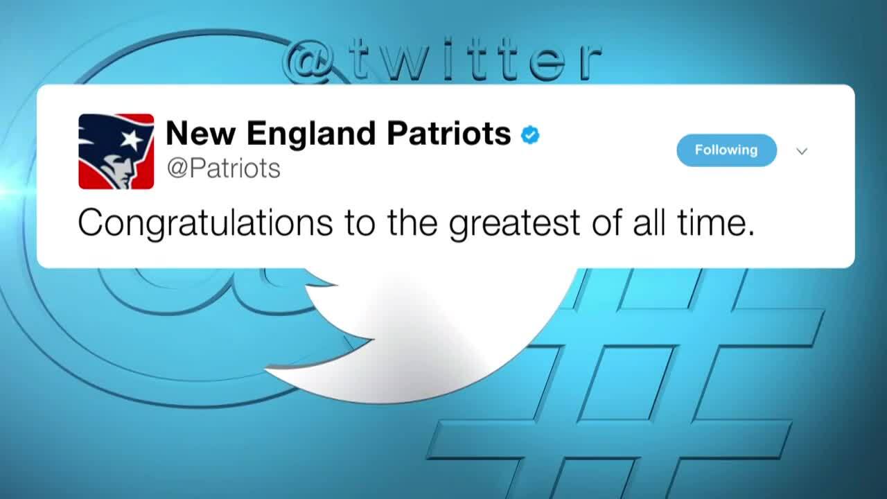 Patriots congratulate Tom Brady on 7th Super Bowl title: 'And Gronk, be  careful with that trophy' 