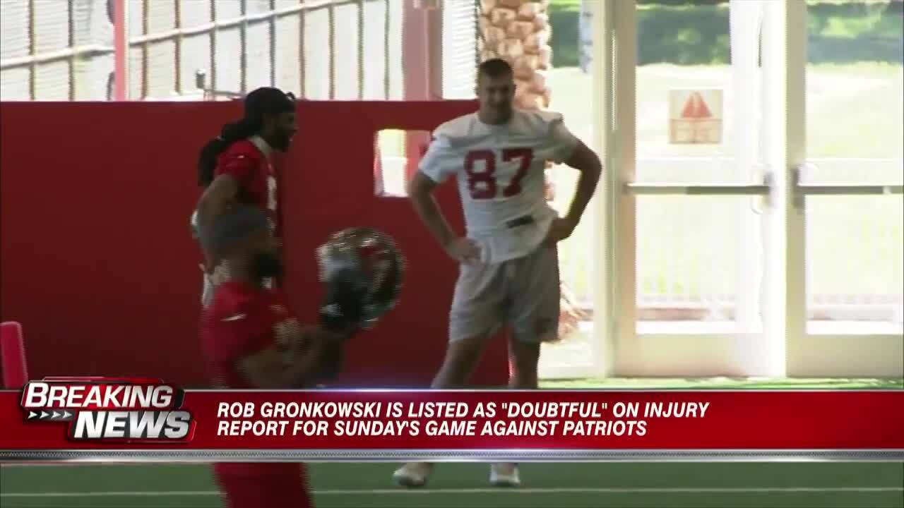 Buccaneers vs. Patriots Week 4 Injury Report, Gronkowski, Bernard