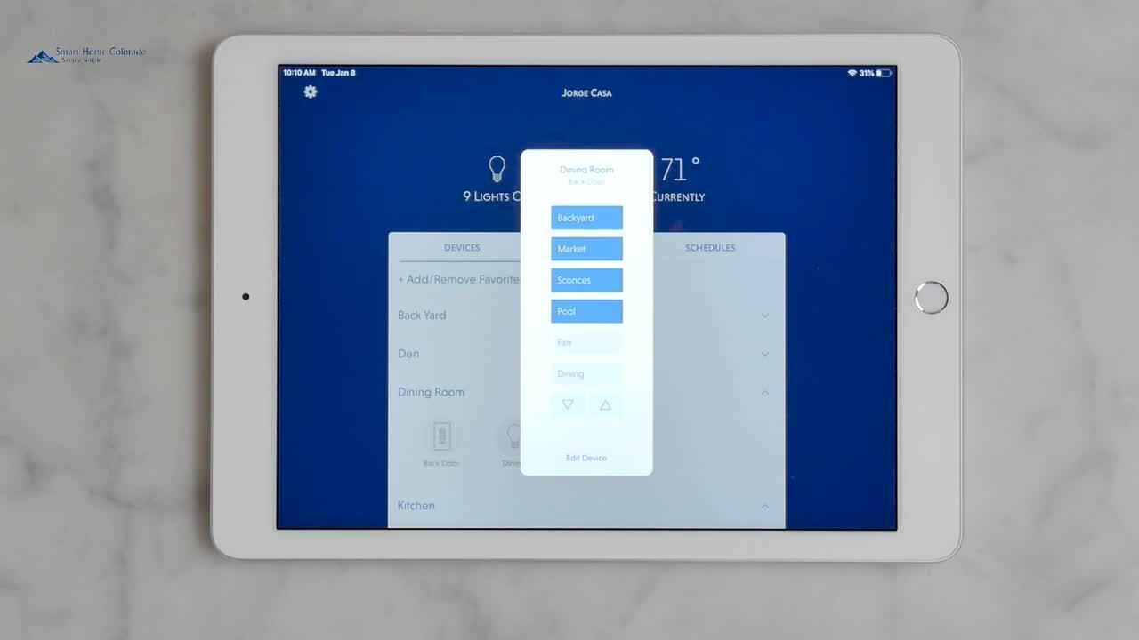 Lutron keypad control Sonos and Savant Smart Home Control Tutorials