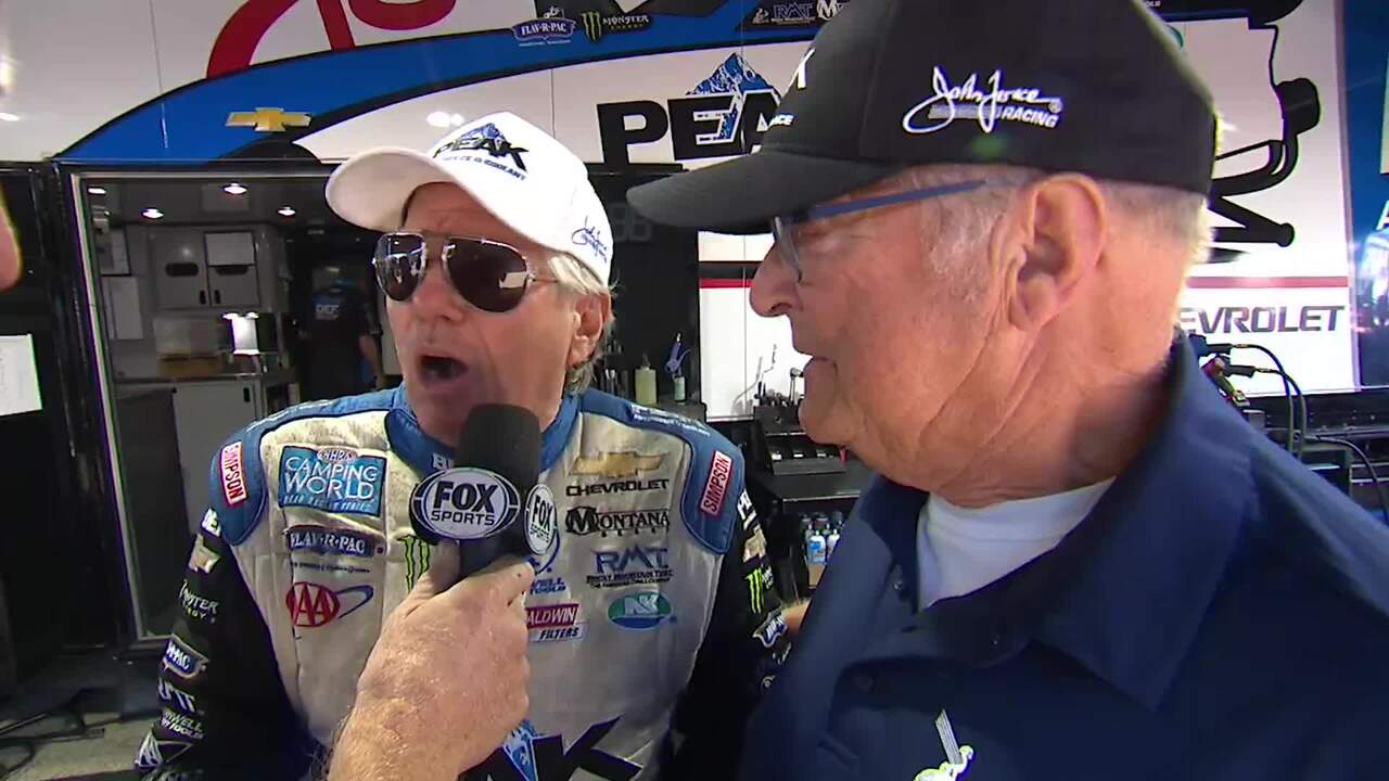 Tom Hurvis with John Force