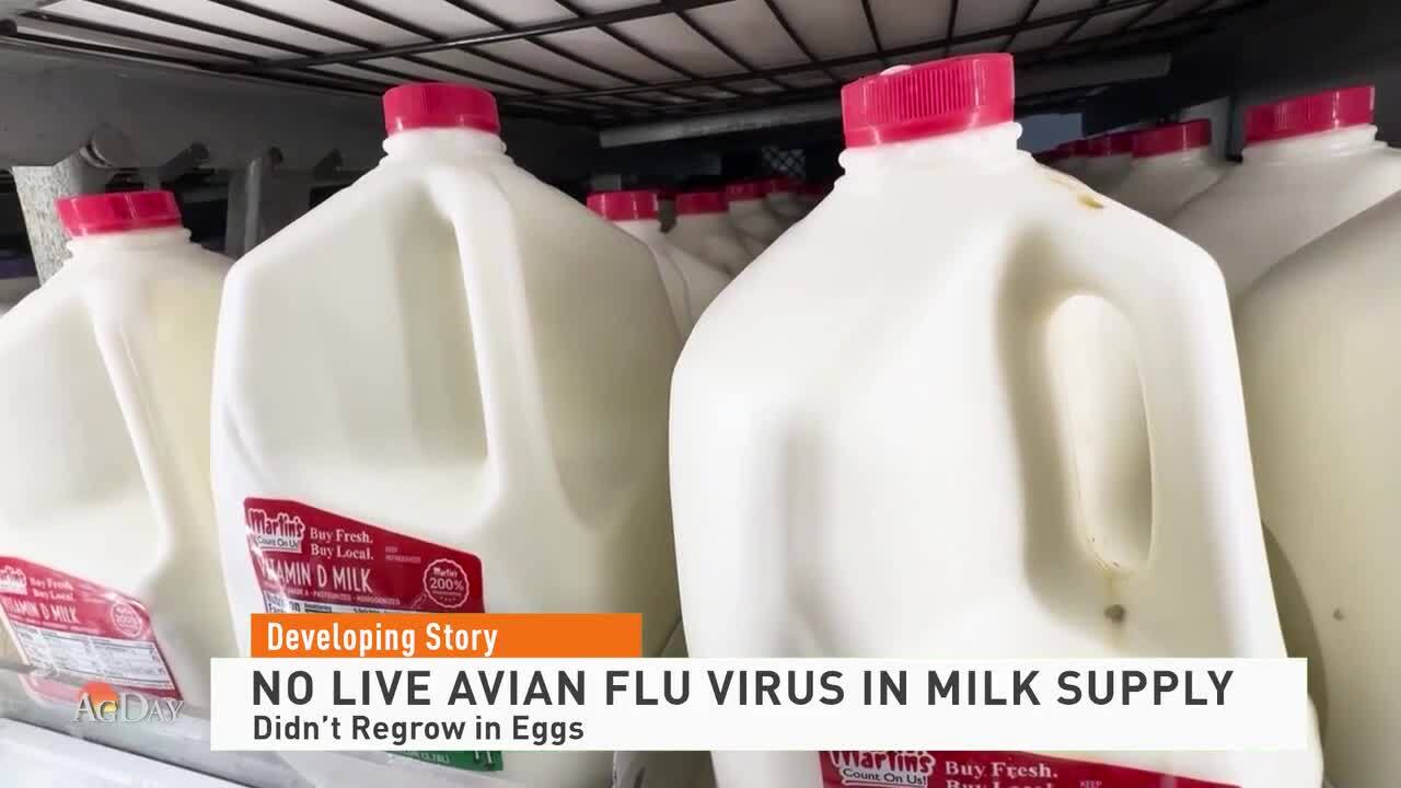 FDA Says New Round of Tests Prove the U.S. Milk Supply is Safe From H5N1 Virus