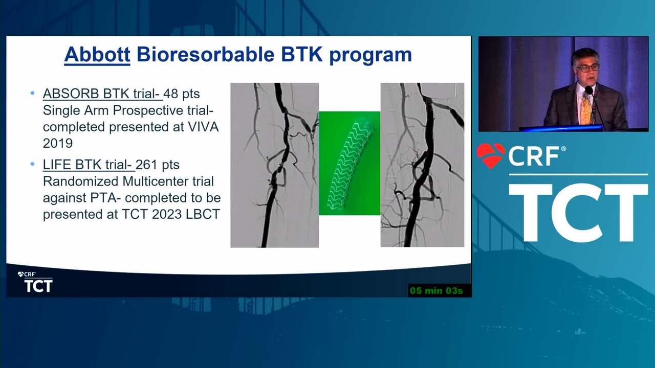 New BTK Bioresorbable Stent Technology: Life BTK, The MOTIV-BTK Trial and R3 Clinical Programs