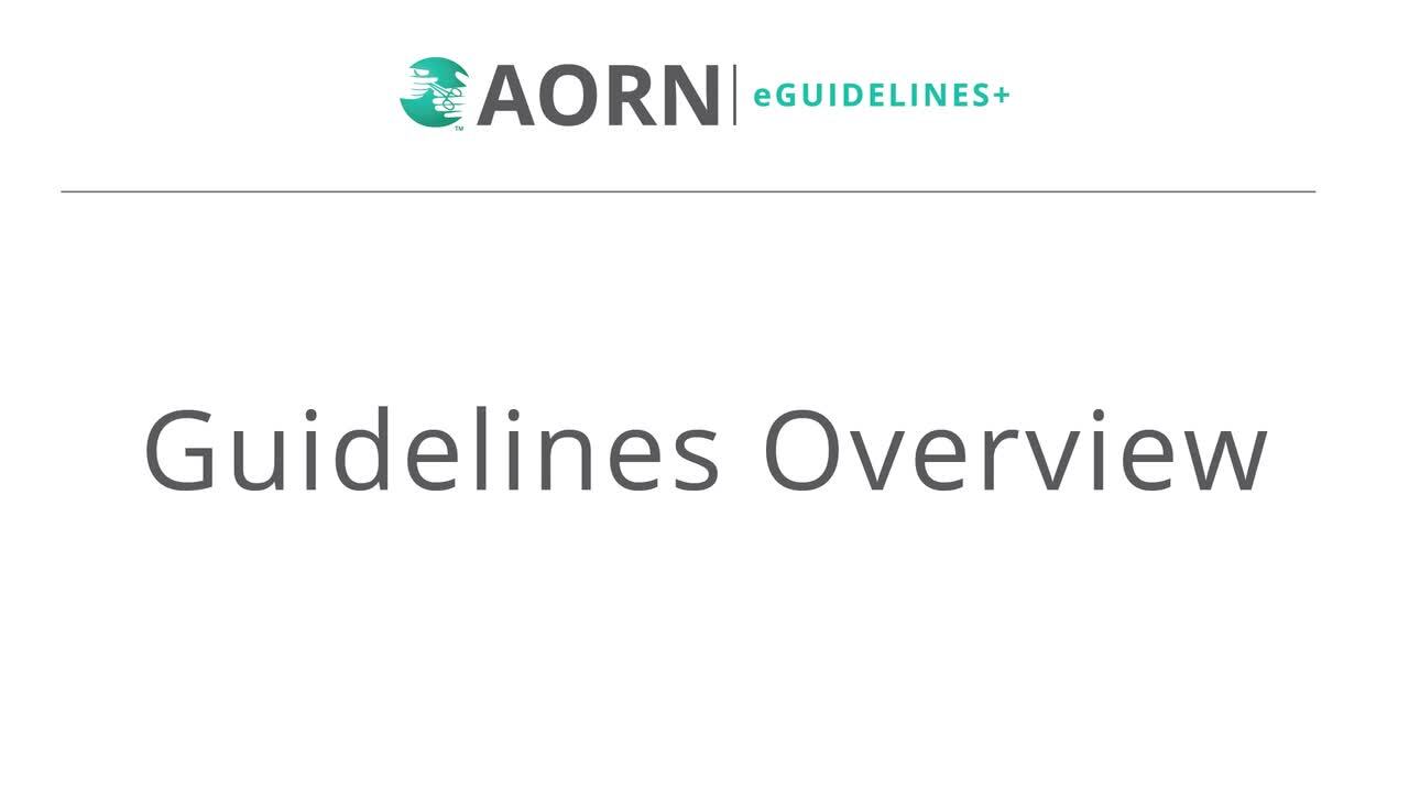 AORN EGuidelines | Informacionpublica.svet.gob.gt