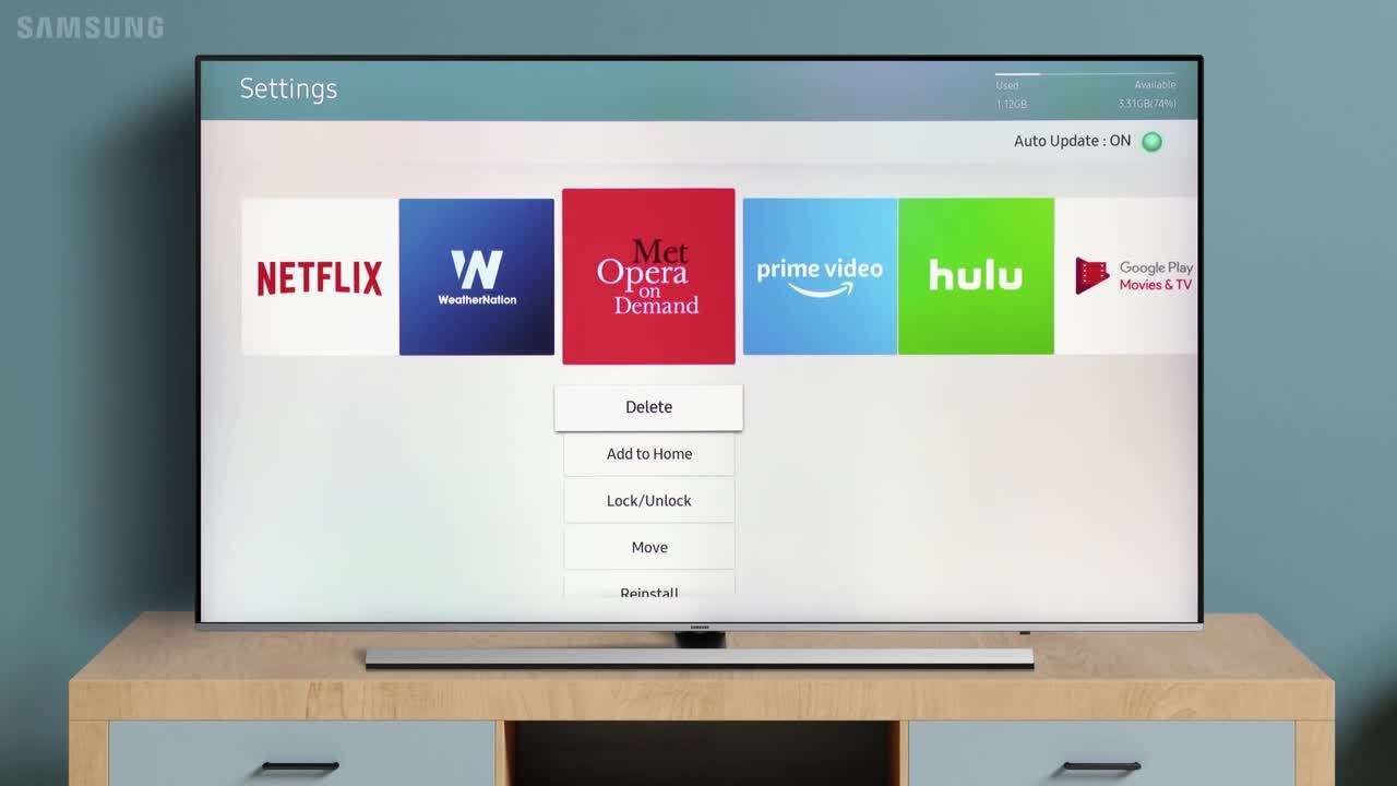 Como desinstalar a Netflix da Smart TV Samsung