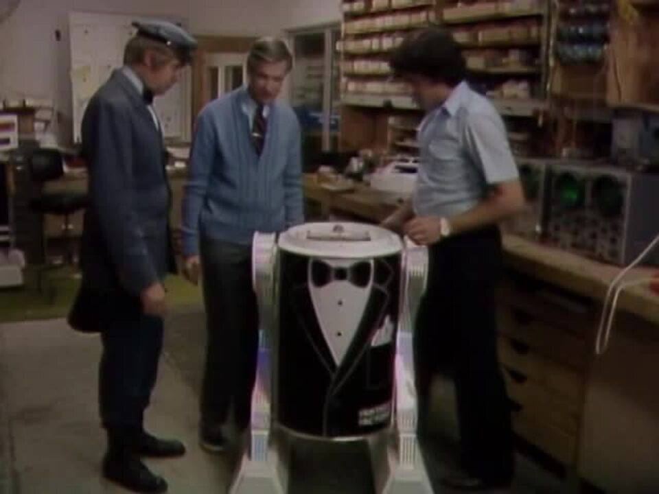 Mister Rogers' Neighborhood - Mister Rogers and Mr. McFeely share a small  toy robot and then go see how people make big robots in Program #1513 from  1983.