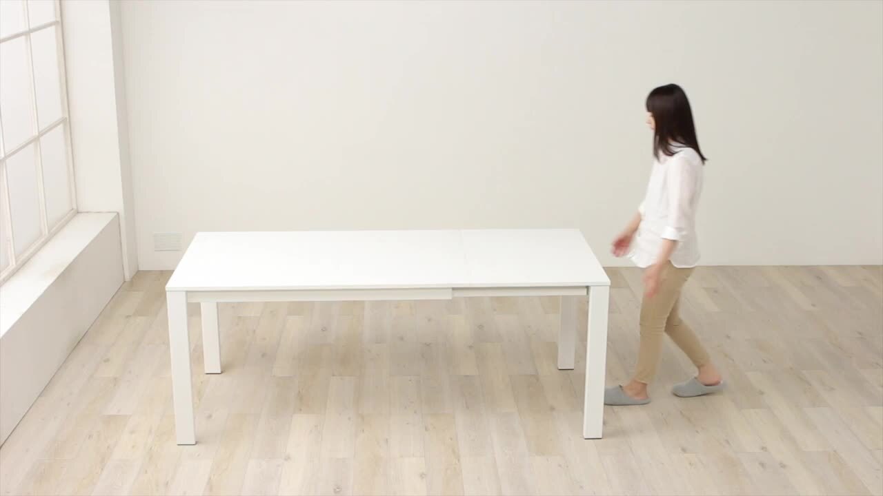 Calligaris HAPPY / カリガリス ハッピー ガラストップ 伸長式テーブル （ポリッシュドアルミ × フロストエクストラホワイト） CS  / 4066-VR P74 GXW - インテリア・家具通販【FLYMEe】