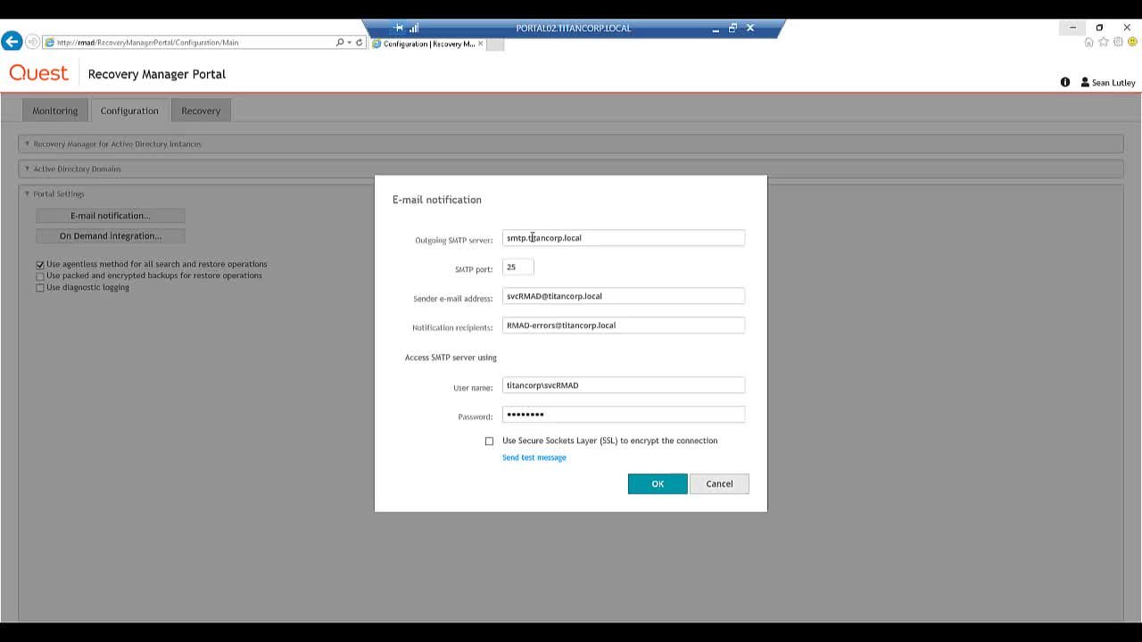 How To Use Navigate Recovery Manager For Active Directory Portal