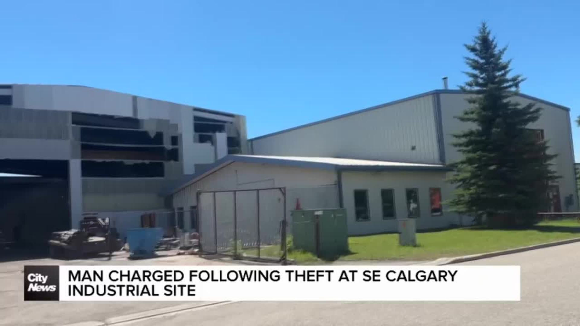 Man charged following theft at SE Calgary industrial site
