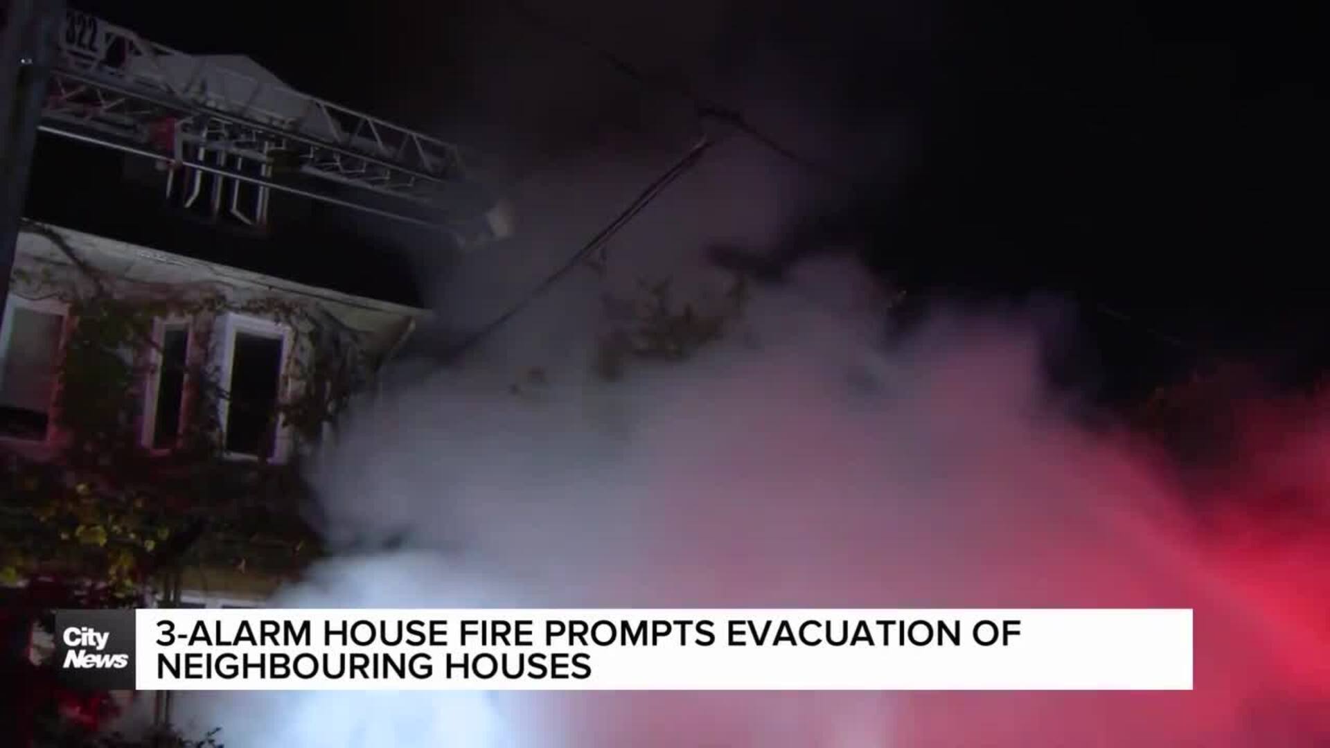 3-alarm residential fire damages multiple homes in the Beaches