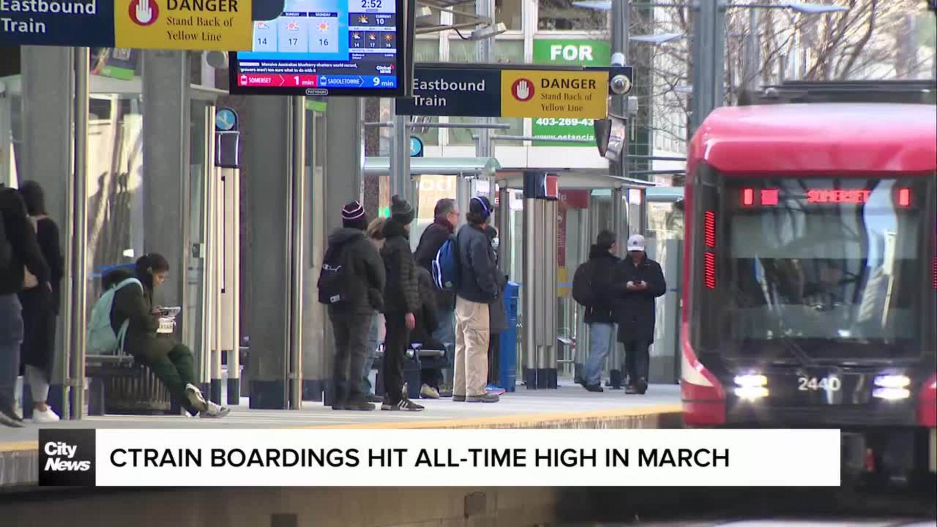 Calgary CTrain boardings hit all-time high