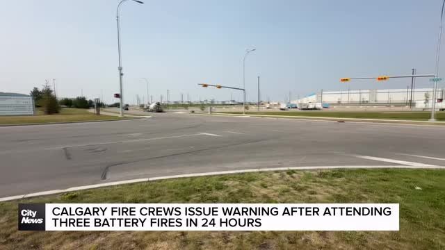 Calgary fire crews issue warning after attending three battery fires in 24 hours