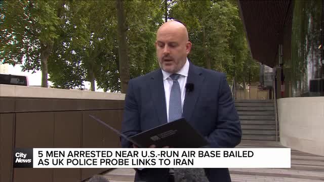 5 men arrested near U.S.-run air based bailed as UK police probe links to Iran