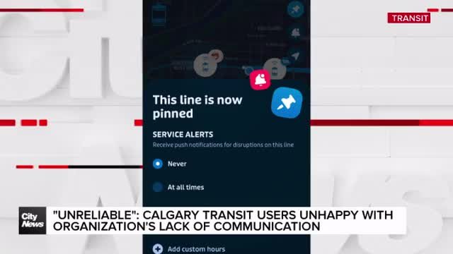 “Unreliable”: Calgary Transit users unhappy with organization’s lack of communication