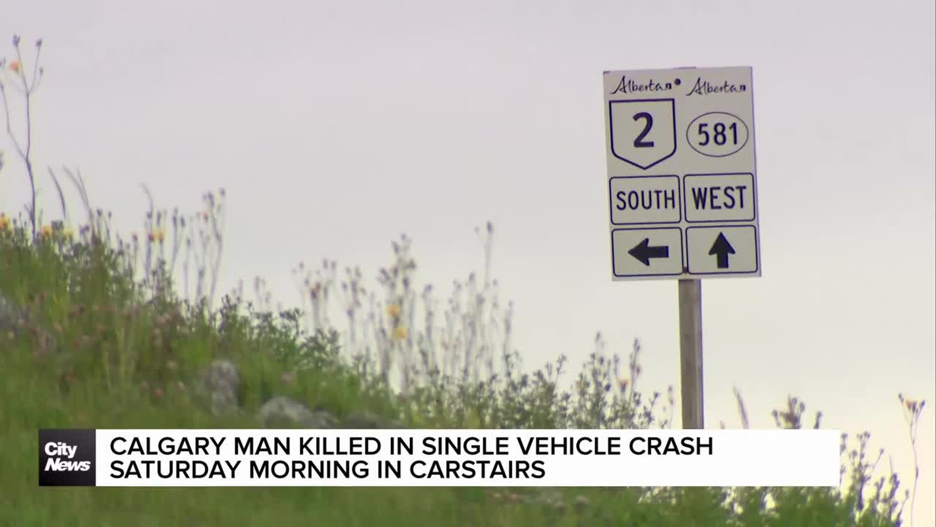 53-year-old Calgary man killed in single-vehicle crash in Carstairs