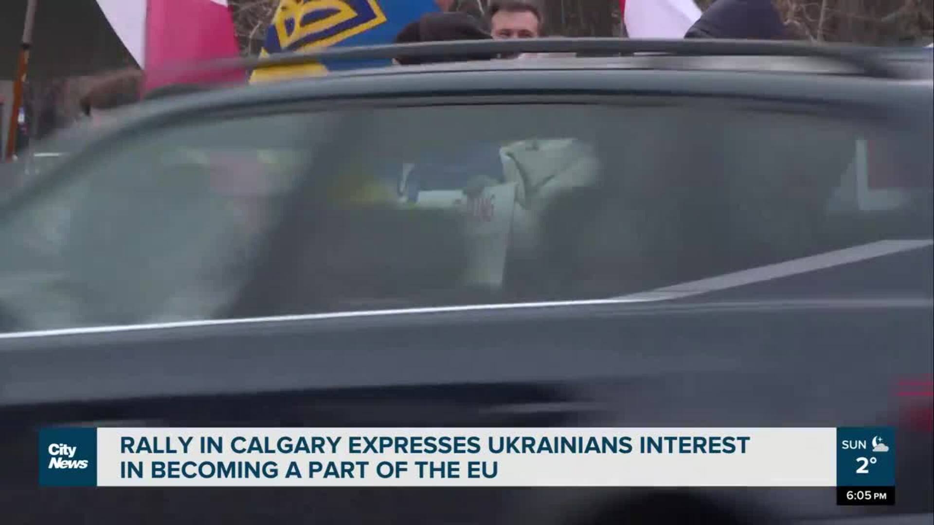 Rally in Calgary for Ukrainians to become a part of the E.U.