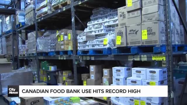 Canadian food bank use rises to 2.3 million visits a month