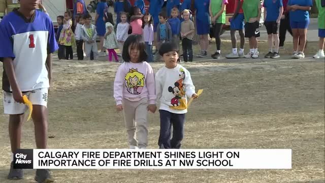 Calgary Fire Department shines light on importance of fire drills at NW school