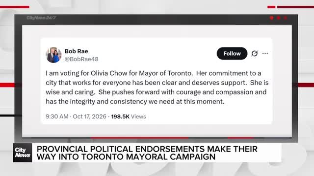 Stiles and Wynne back Chow in final days of mayoral campaign
