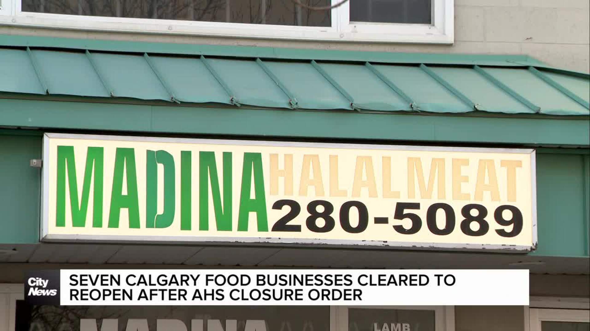 AHS reopens Calgary businesses selling uninspected meat