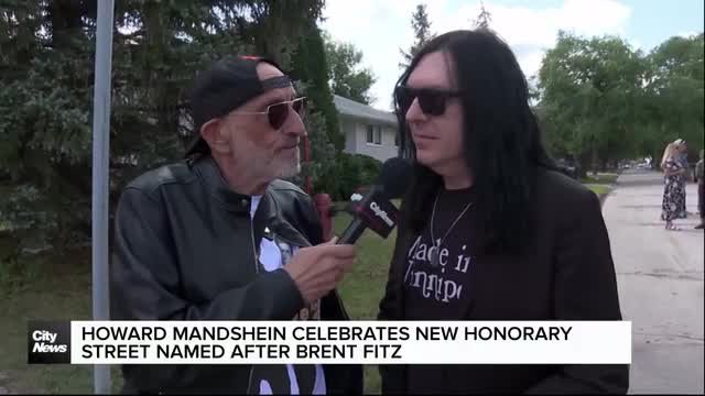 Howard Mandshein celebrates new honorary street named after Brent Fitz