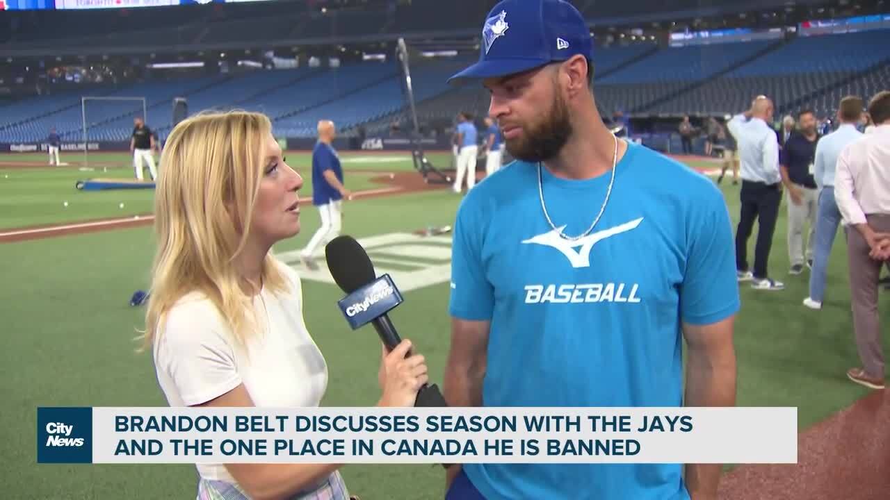 What's the secret to Brandon Belt's success with the Blue Jays