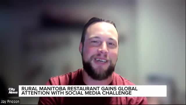 Rural Manitoba restaurant gains global attention with social media challenge