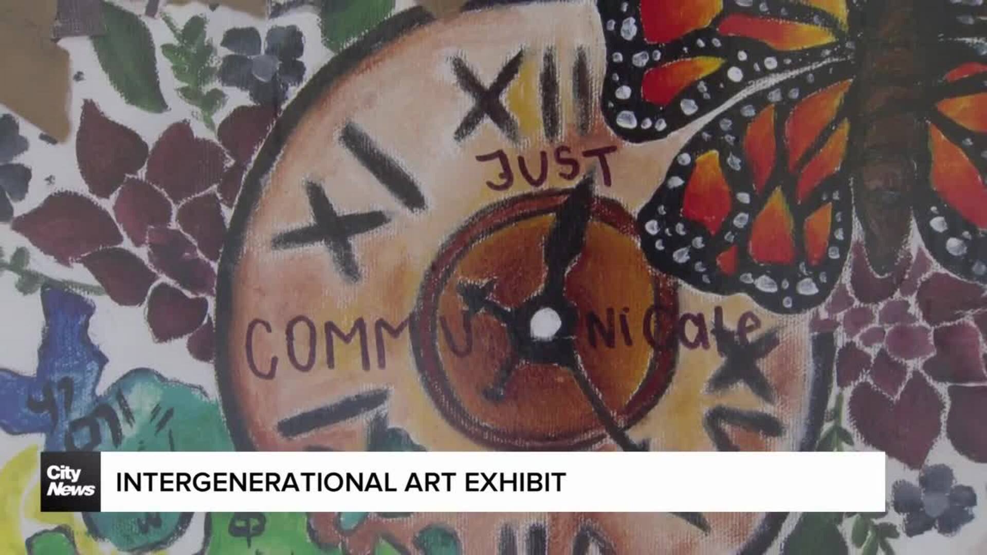 Intergenerational art exhibit shows off collaboration between seniors and youth