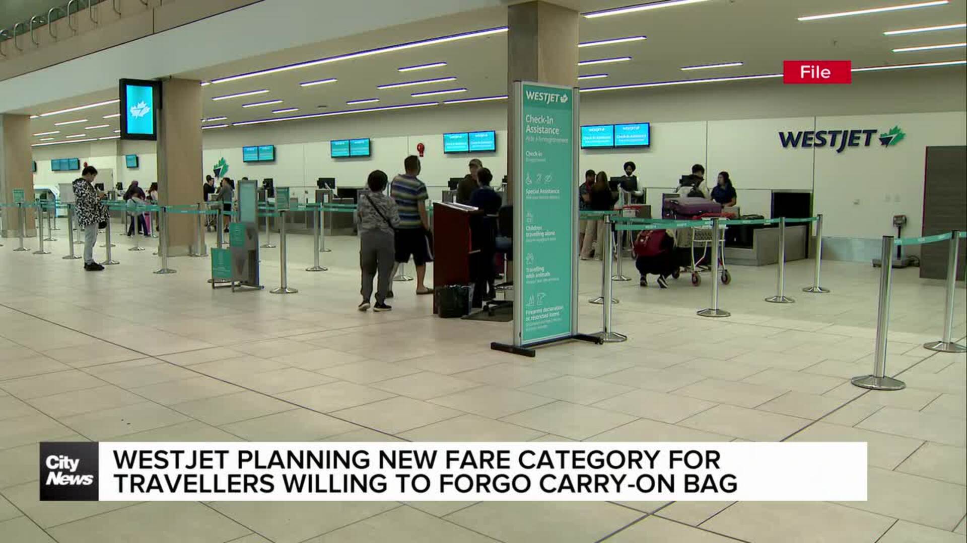 WestJet's new fare category for those willing to forgo carry-on bag