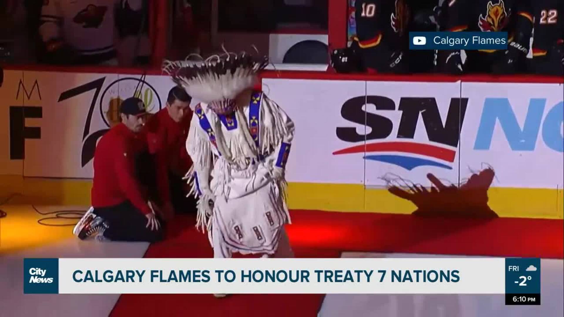 NHL ban to limit Flames’ indigenous celebration