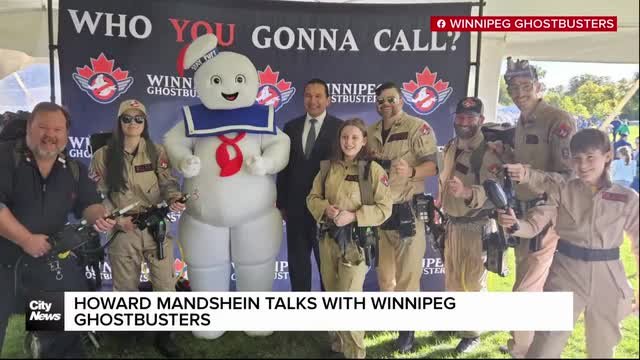 Howard Mandshein talks with Winnipeg Ghostbusters