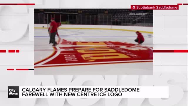 Calgary Flames prepare for Saddledome farewell with new centre ice logo