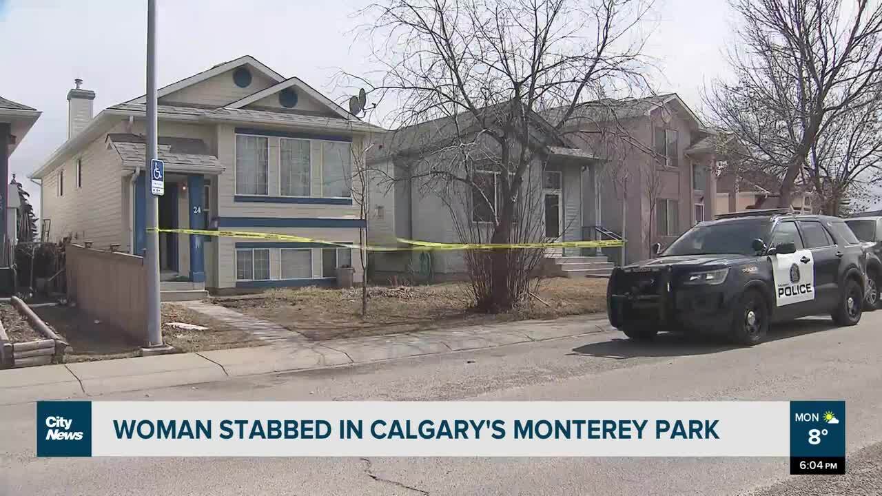 Woman stabbed in Calgary's Monterey Park