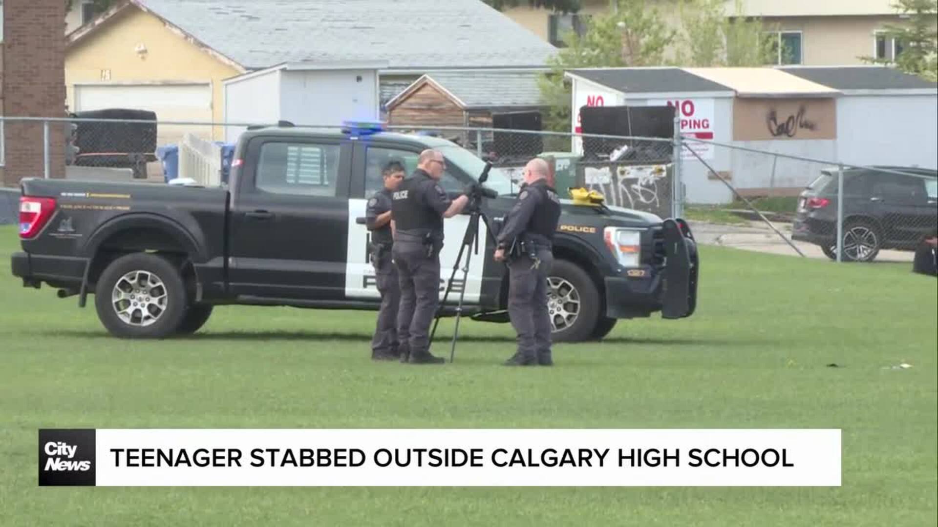 Teenager stabbed outside Calgary high school
