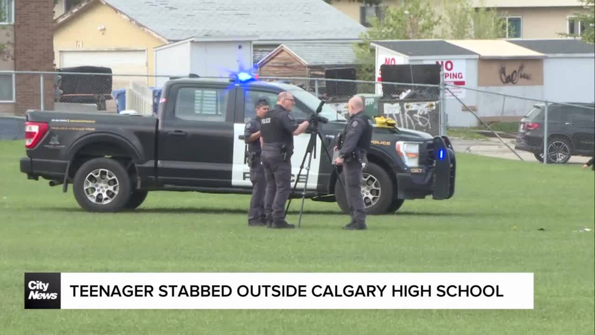 Teenager stabbed outside Calgary high school