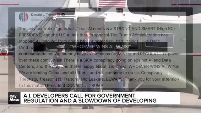 A.I. developers call for regulation, slowdown of developing technology