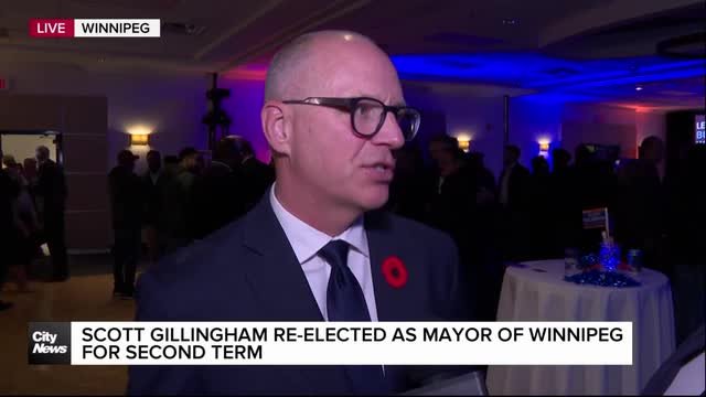 Scott Gillingham re-elected mayor of Winnipeg