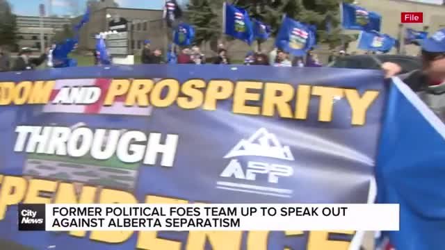 Two political foes are teaming up to convince voters to keep Alberta in Canada