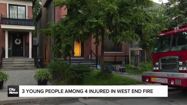 House fire leaves four people injured