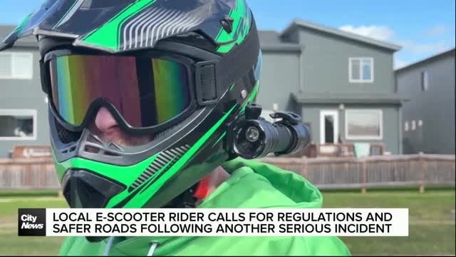 Winnipeg rider calls for e-scooter safety